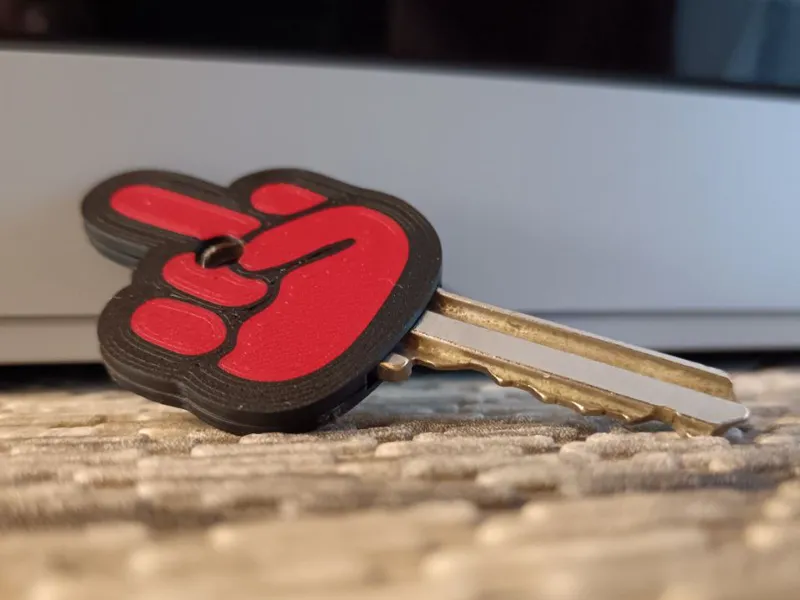 KEY COVER MIDDLE FINGER