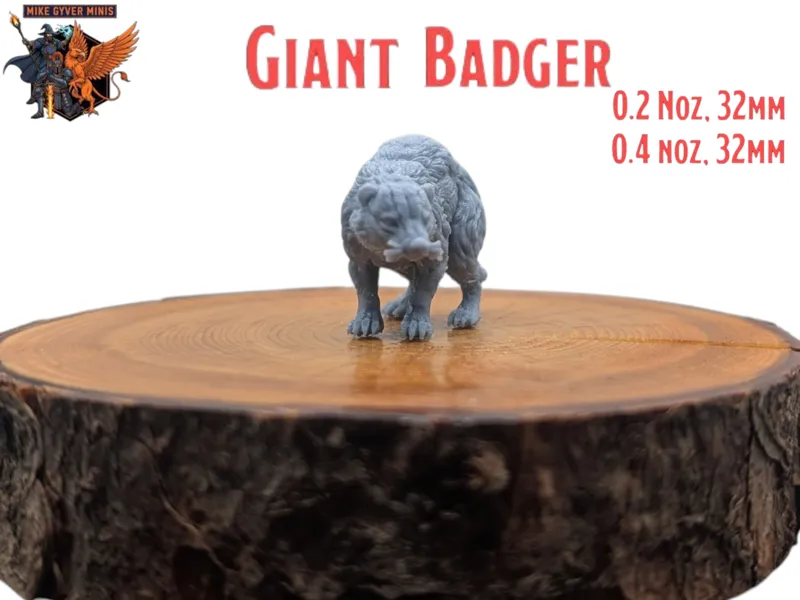 Giant Badger - MGM Print-Ready Mini