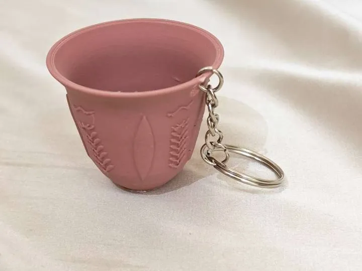 Traditional Arabic Coffee Cup Keychain