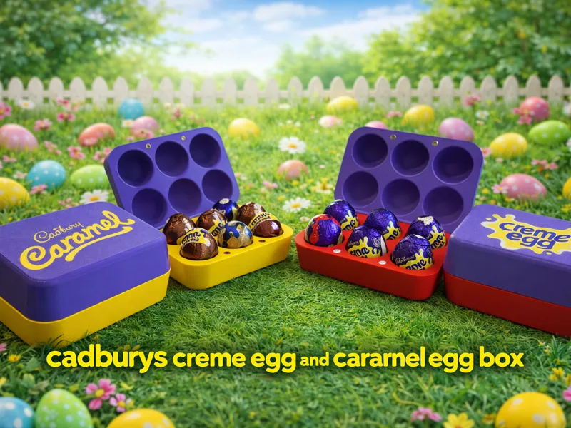 Cadburys Creme Egg Box & Caramel Egg Box