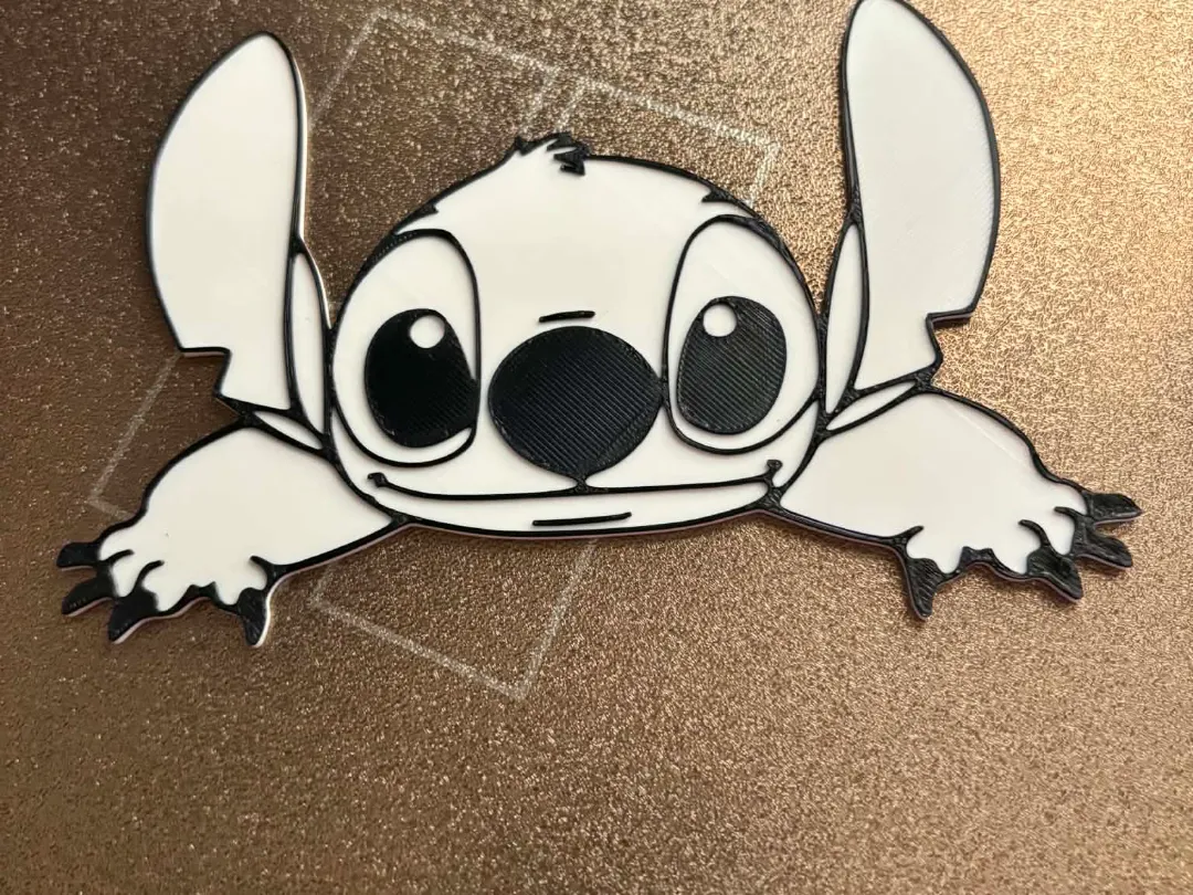 stitch easy coloring print - Free 3D Print Model - MakerWorld