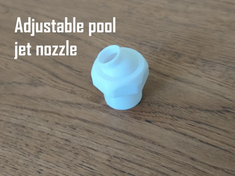 Adjustable pool jet nozzle