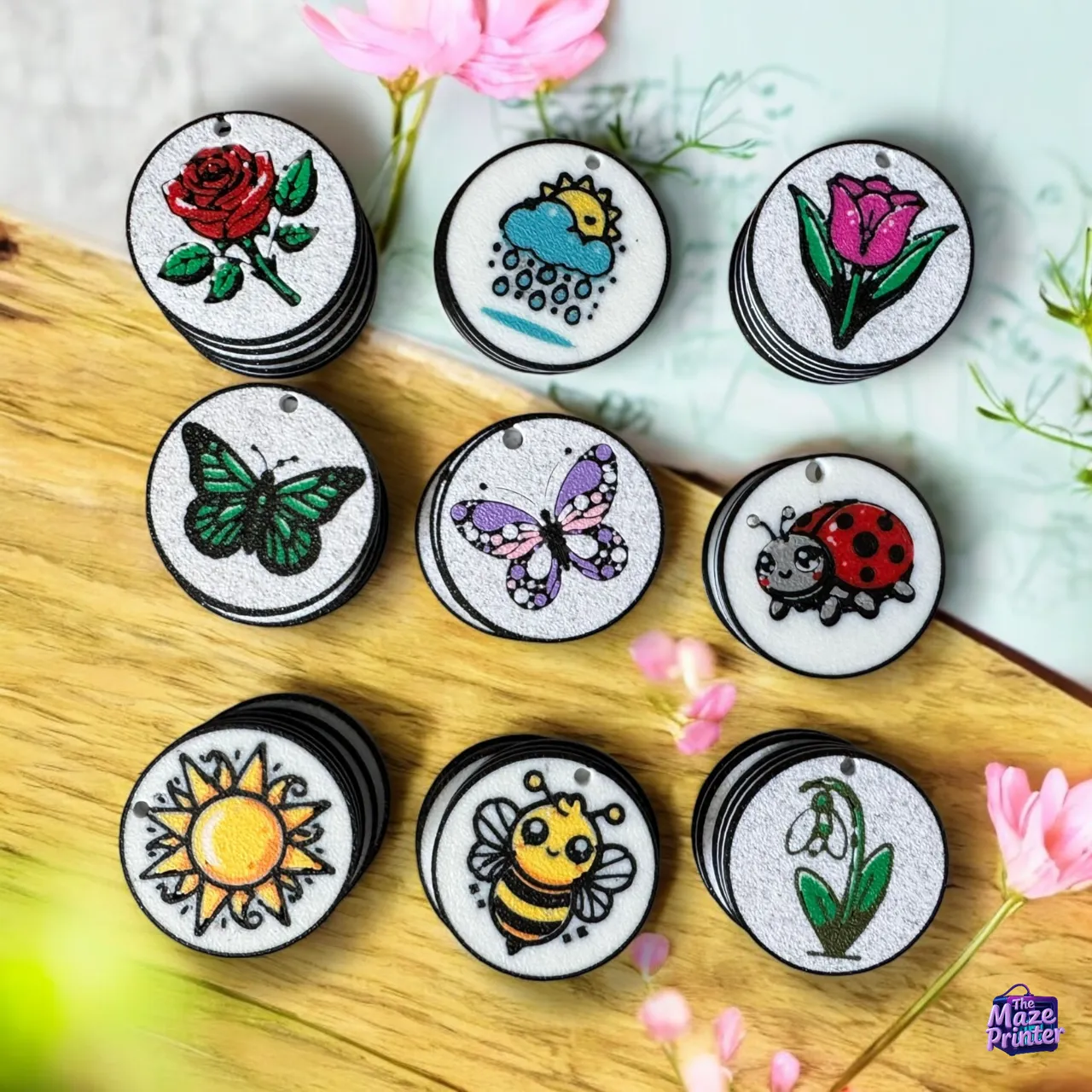 9 Nature Charms for Earrings, Pendants & Keychains view 2