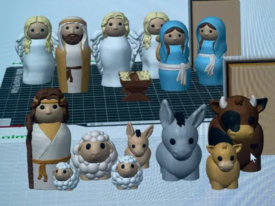 Peg doll inspired Bible Characters for stories. 