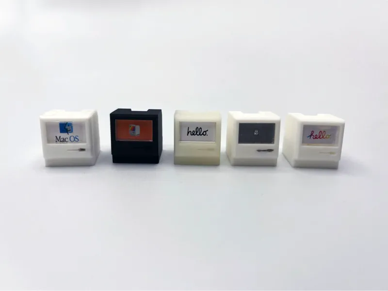 Macintosh Cherry MX Keycap with Custom Wallpapers