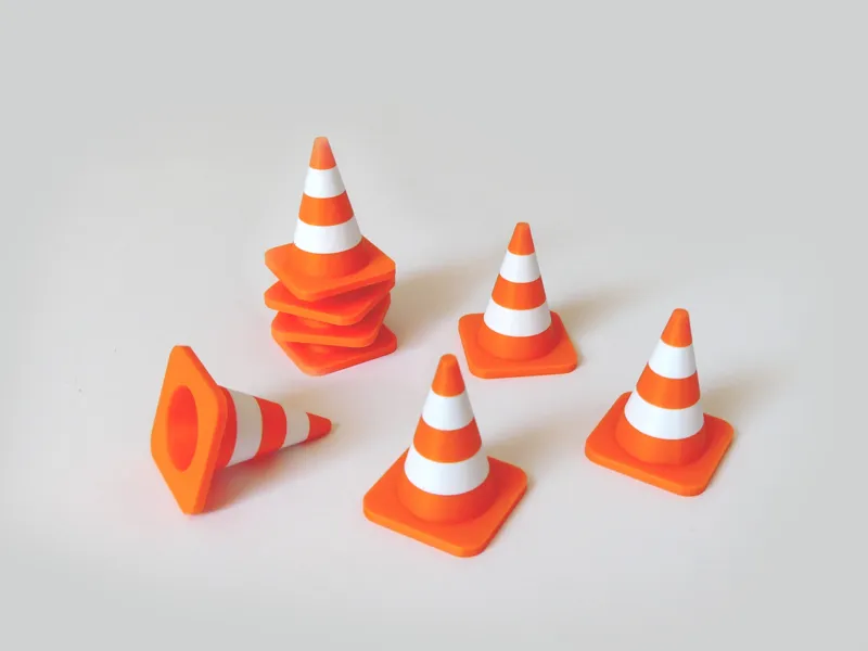 Stackable Traffic Cone 1:16