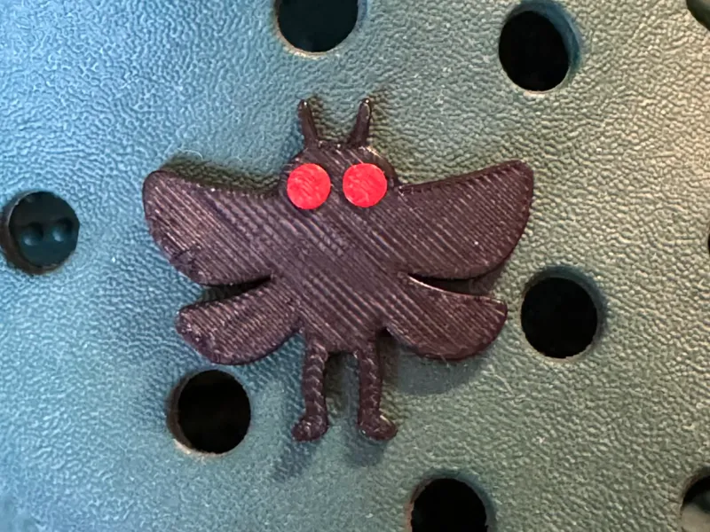 Mothman croc charm/jibbitz