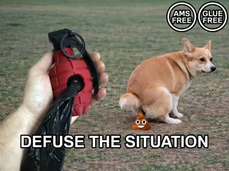 Dog Poop Bag Holder – MK2 grenade