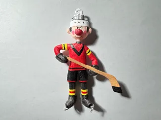 USSR Christmas tree decoration - Hockey player