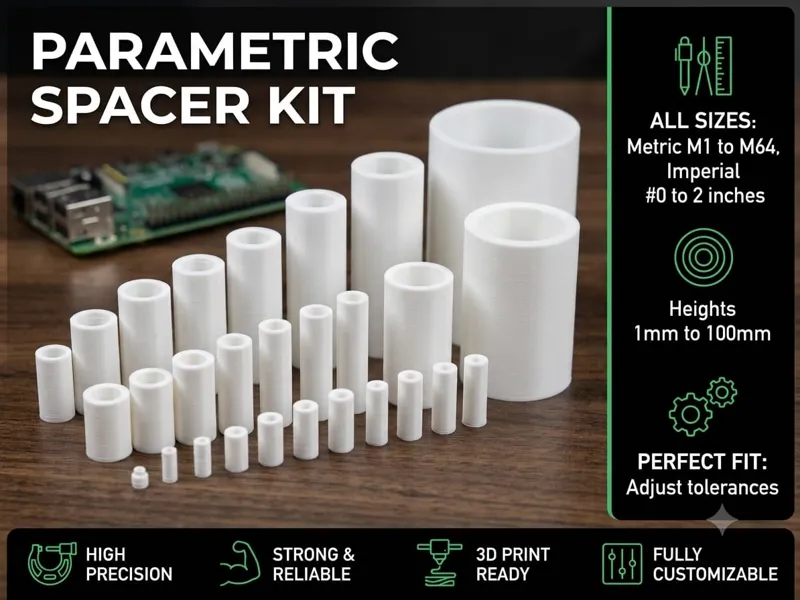 Parametric Metric & Imperial Spacer Generator