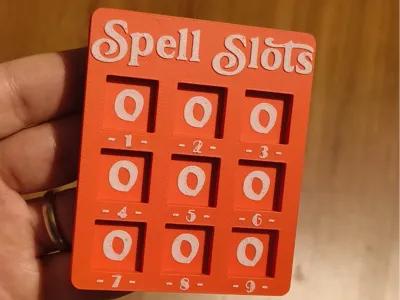 Simple Spell slots tracker DnD for D6's