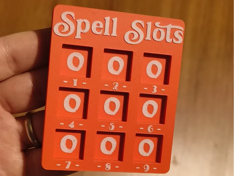 Simple Spell slots tracker DnD for D6's