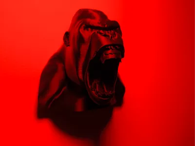 Menacing Gorilla Bust