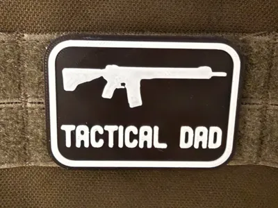 Tactical Dad Patch for self-adhesive hook-and-loop fastener