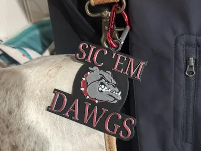 Dawg Tag & Hype Pendant with 3D mascot & lettering