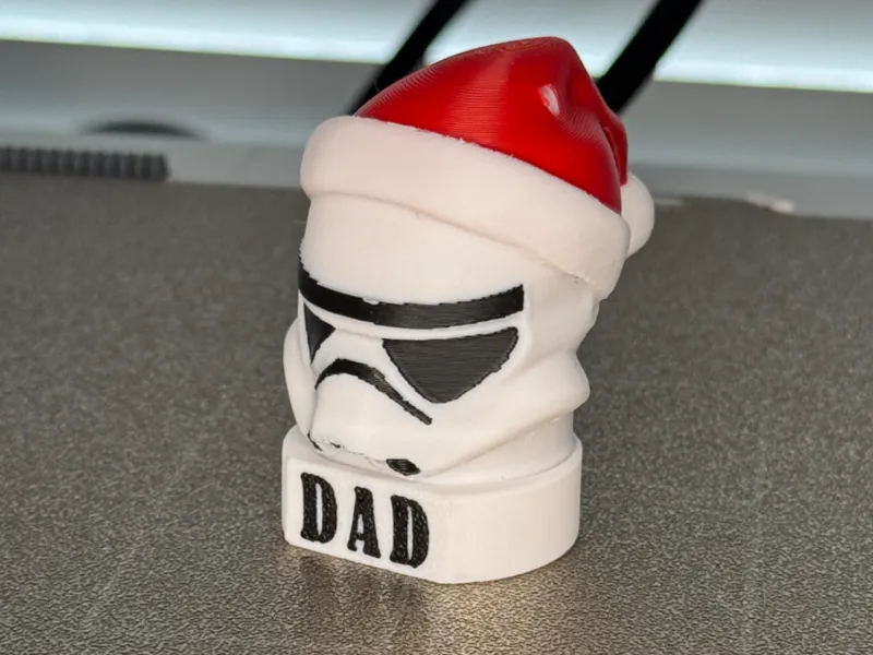 Christmas Stormtrooper Head Customizable Ornament