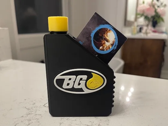 Business Card Holder Oil Quart