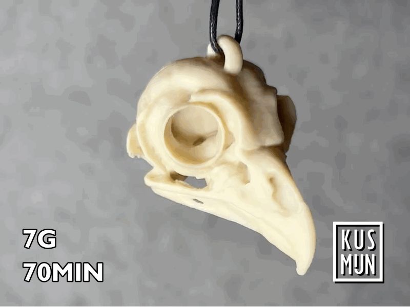 Owl Skull pendant / keychain