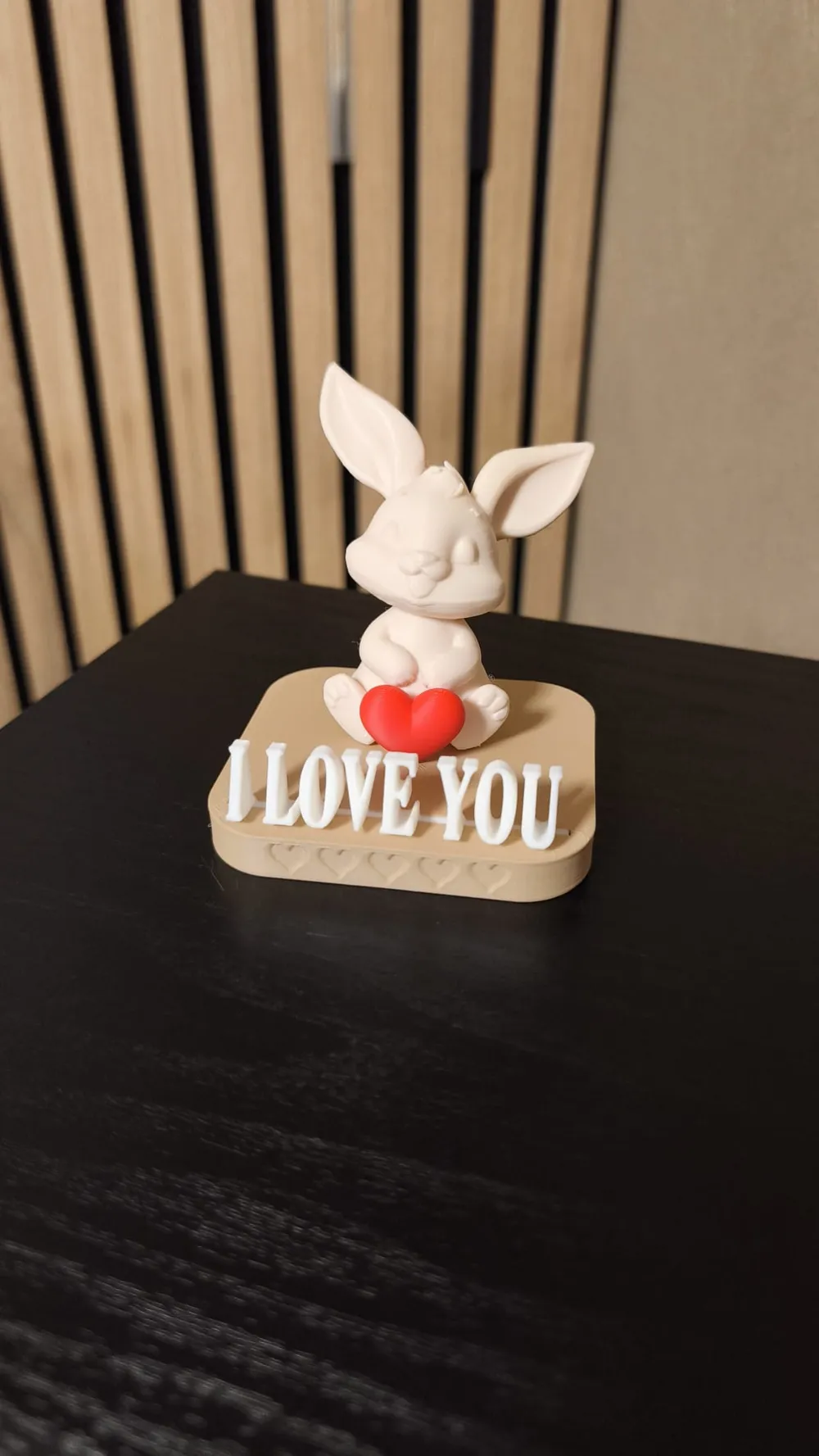 Valentine's Day Bunny Rabbit with Heart - Free 3D Print Model - MakerWorld
