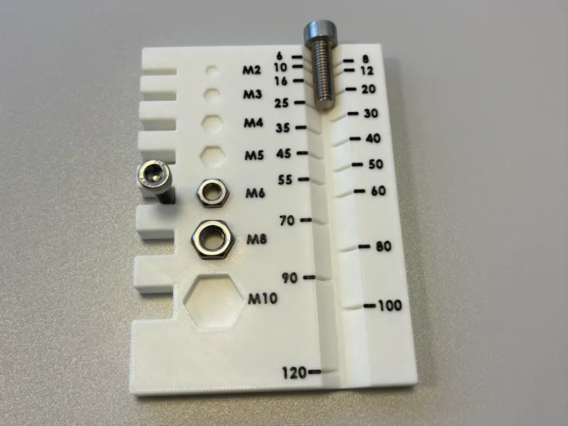 Metric Screw Measuring Tool (M2-M10)