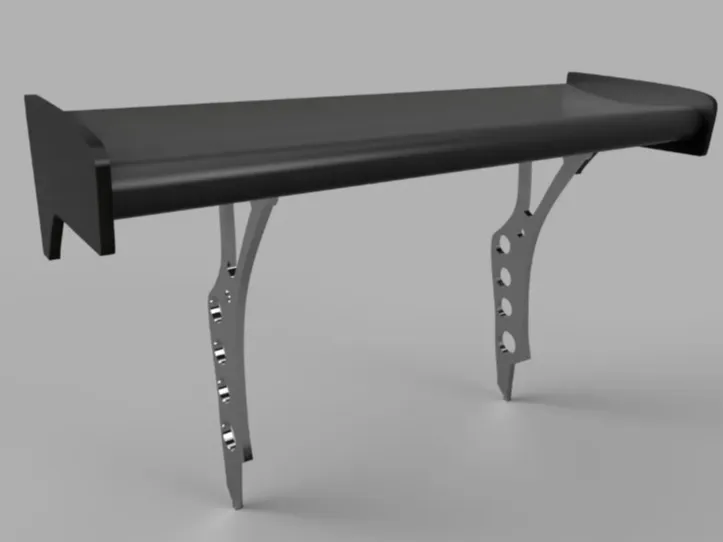 spoiler wingspan 78mm and wide 45mm mounting point