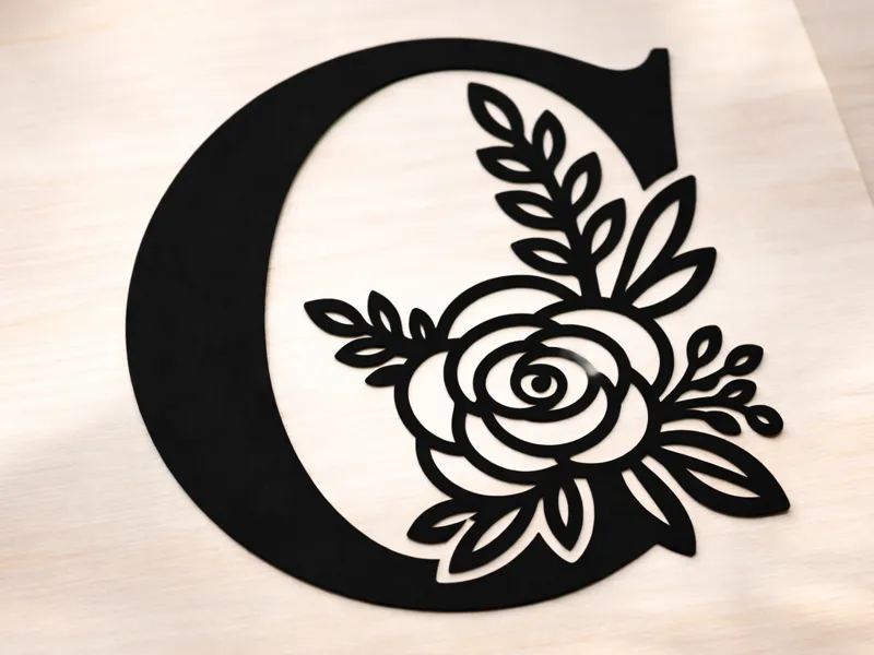 Letter C decoration