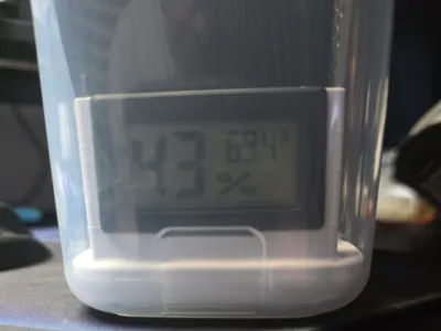 Small Hygrometer Holder for Dry Box Rectangular 