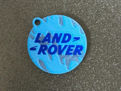 Land Rover camo keychain