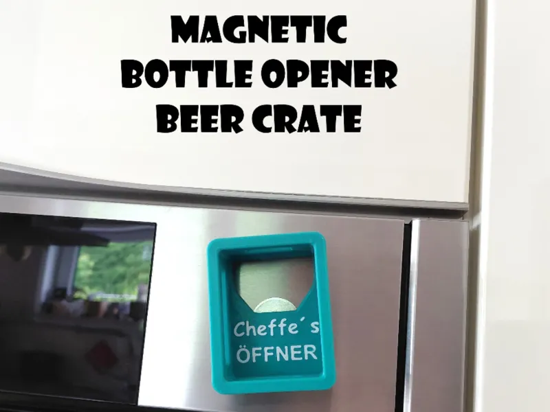 Flaschenöffner Bierkiste - magnetisch