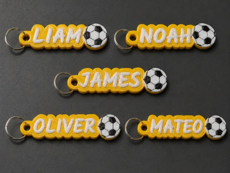 KEYCHAINS LLAVEROS NOMBRE FUTBOL