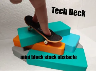 Tech Deck mini block stack obsticle