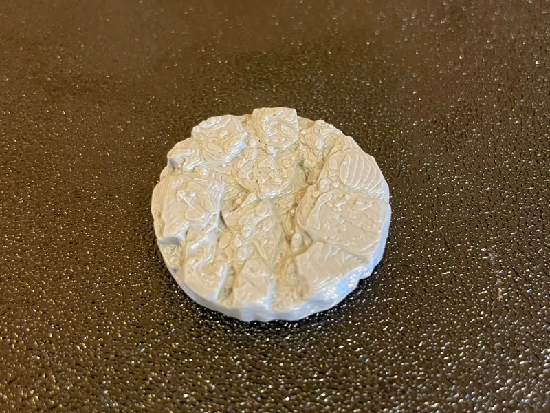 Stone base for TTRPG minis 32mm