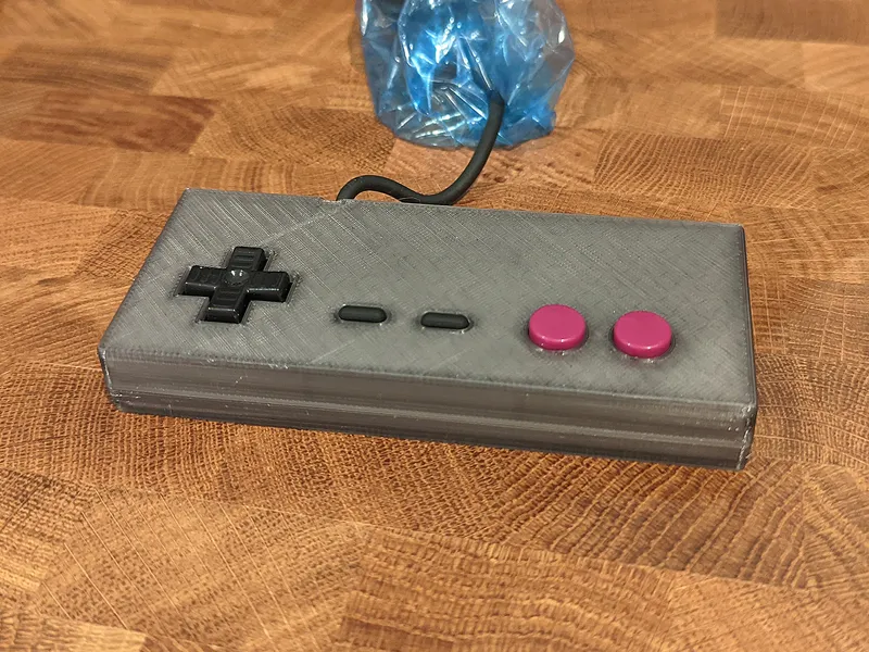 NES Controller Shell Replacement (FDM Optimized)