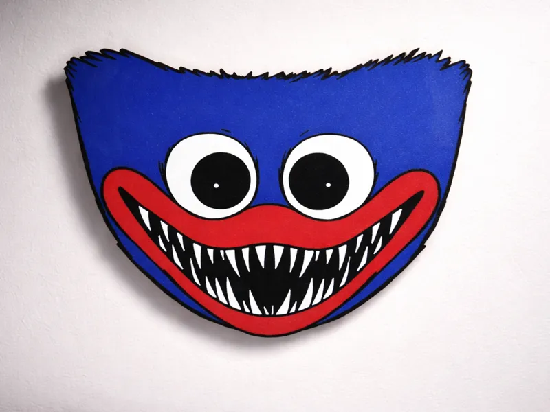 Huggy Wuggy Wall Art (From Poppy Playtime)