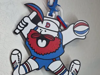 Maxie The Miner Big Chain Logo - Denver Nuggets