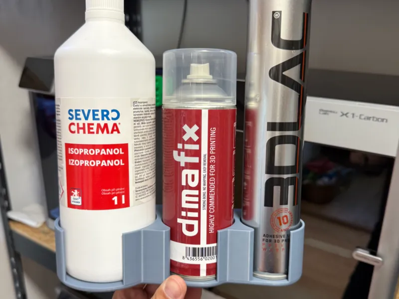 Wall holder for IPA, Dimafix and 3D lack