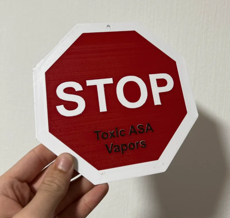 ASA Warning Sign