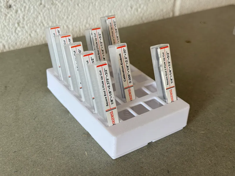 CNC Gridfinity End Mill Bit Holder 6 / 25 Bits