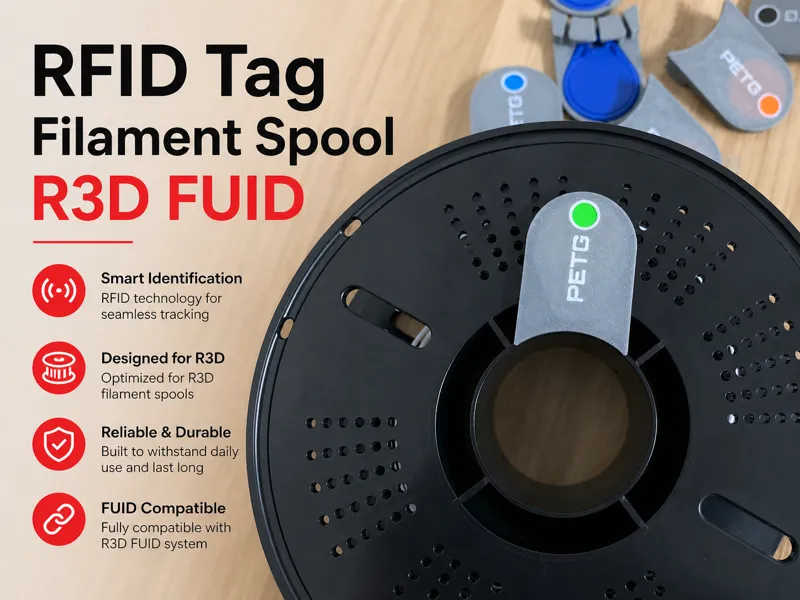 RFID Tag Filament Spool R3D FUID