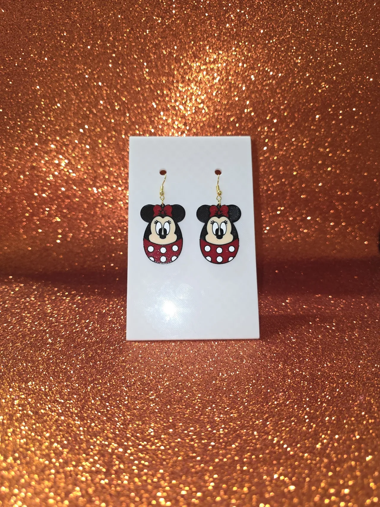Minnie Easter earrings view 2