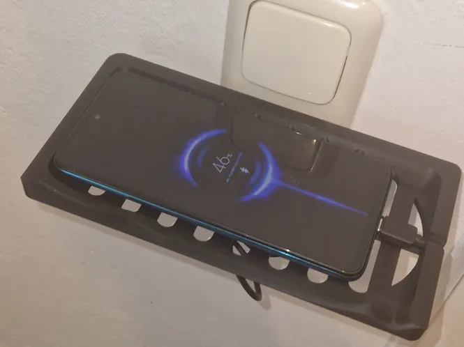 Schuko Phone Charger Mount and Phone Holder
