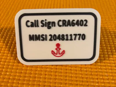 Your boats call sign