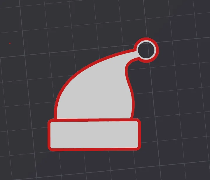Christmas Hat - Keychain - Commercial Use