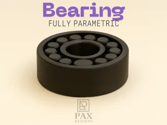 Parametric Print-In-Place Bearing | PAX Designs