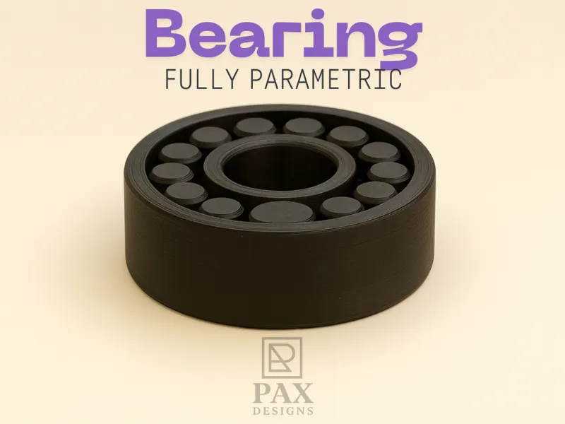 Parametric Print-In-Place Bearing | PAX Designs
