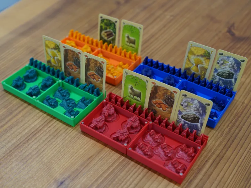 Catan Player Piece Boxes for Standard with Magnets