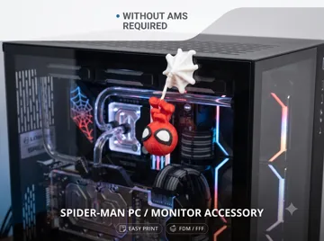 Accesorio para impresora 3D: Spider-Man Monitor Buddy | No AMS — vista de referencia 3