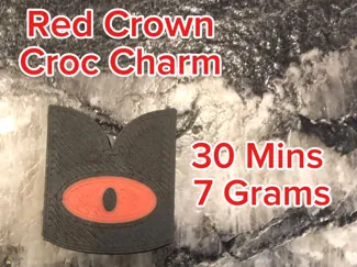 Red Crown Croc Charm - Cult Of The Lamb