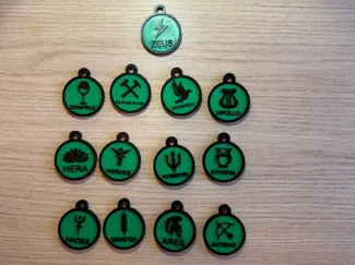 Greek Mythology Keychain (Full Set of 13)