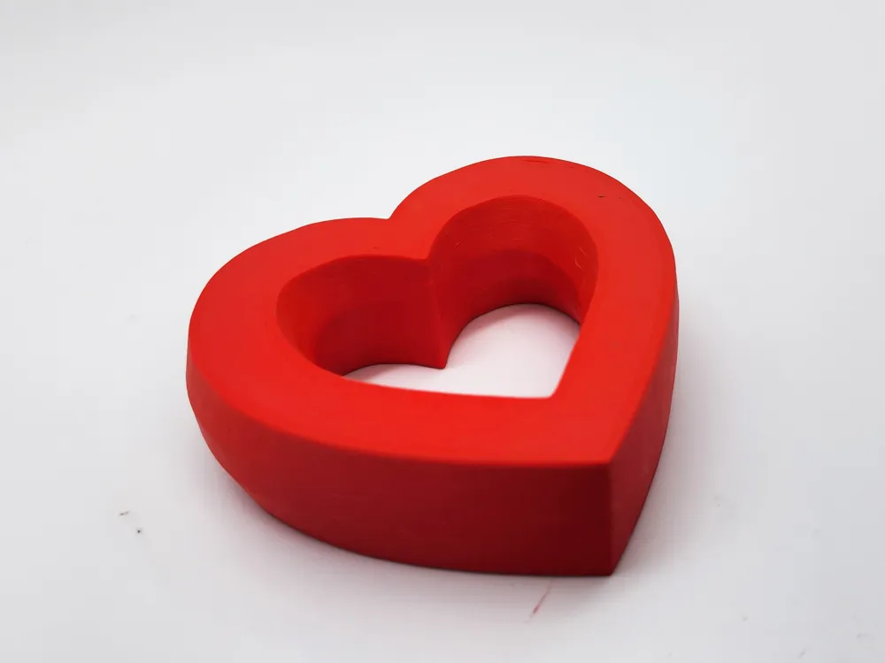 Fat Heart Shape Rounded Bottom 3D Rounded Open Heart - No Supports by Triple G Workshop - MakerWorld